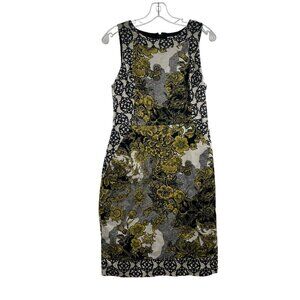chinese dress ladies Floral Lace Pompom Detail Tie-Waist Flutter Sleeve Dress Sand / S main image 0